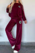'Fauna' Long Sleeve Top and Pants Set - Celes Fashion